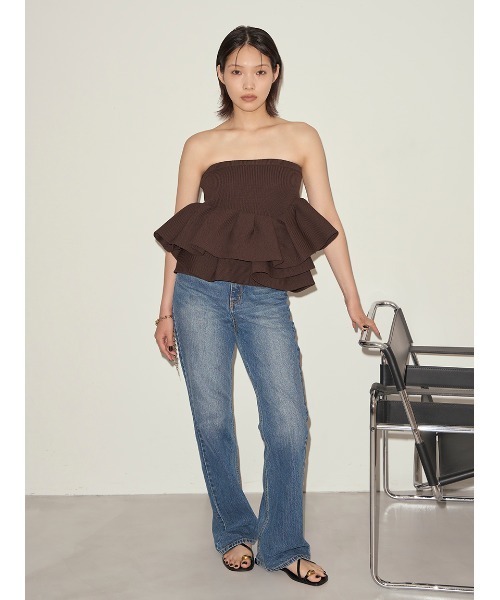 「styling/」 デニムパンツ 1 ブラック レディース_画像2