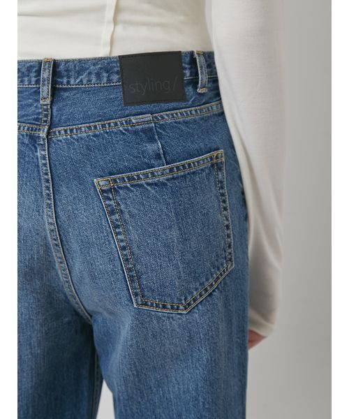「styling/」 デニムパンツ 1 ブラック レディース_画像8