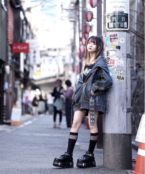 「REFLEM」 ハイカットスニーカー 23 ブラック レディース_画像8