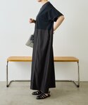 ワンピース 半袖 切替Tシャツワンピース「SU...の詳細画像2