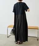 ワンピース 半袖 切替Tシャツワンピース「SU...の詳細画像3
