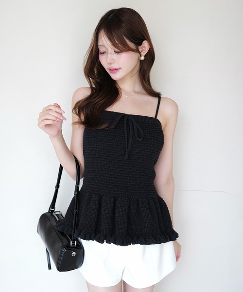 EIMY ISTOIRE（エイミーイストワール） CROCHET KNIT BUSITER