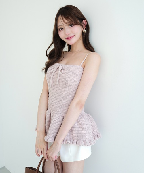 EIMY ISTOIRE（エイミーイストワール） CROCHET KNIT BUSITER