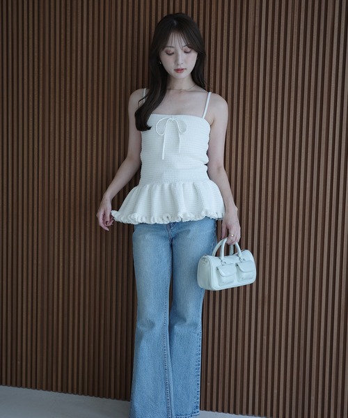 EIMY ISTOIRE（エイミーイストワール） CROCHET KNIT BUSITER