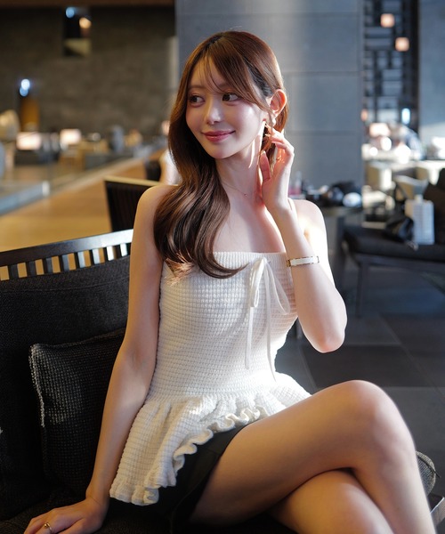 EIMY ISTOIRE（エイミーイストワール） CROCHET KNIT BUSITER