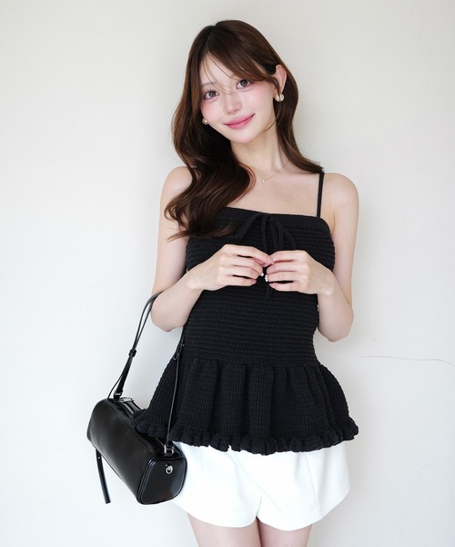 EIMY ISTOIRE（エイミーイストワール） CROCHET KNIT BUSITER
