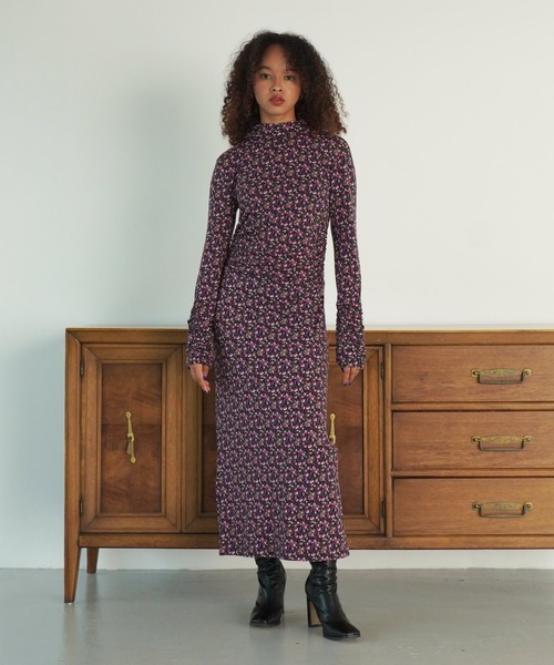 「TINA:JOJUN」 長袖ワンピース M ピンク レディース_画像4