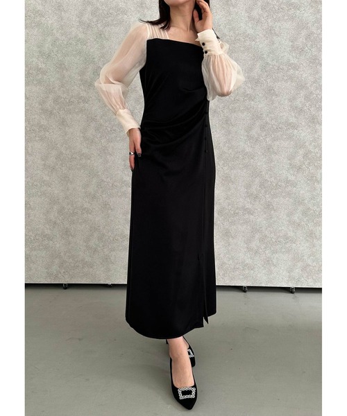 「Dorry Doll」 長袖ワンピース MEDIUM ピンク レディース_画像4