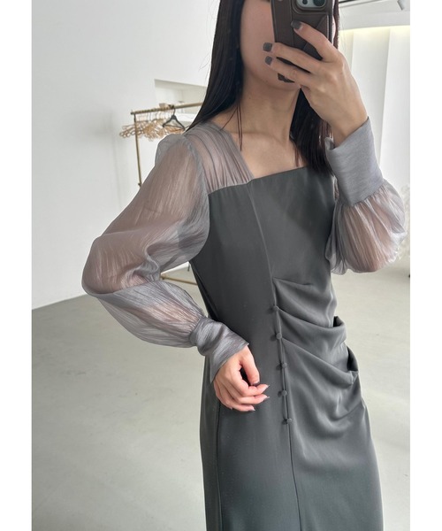 「Dorry Doll」 長袖ワンピース MEDIUM ピンク レディース_画像7