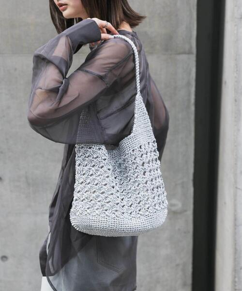 「SENSE OF PLACE by URBAN RESEARCH」 トートバッグ ONE シルバー レディース_画像5