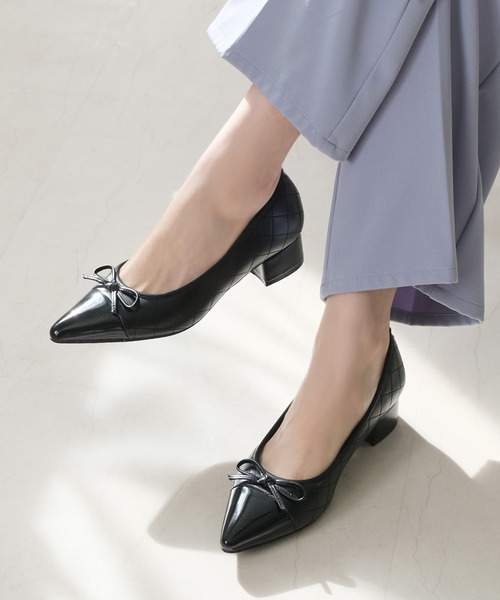 【極美品】repetto バレエシューズ チャンキーヒール エナメル 24.5 極美品】repetto バレエシューズ チャンキーヒール エナメル