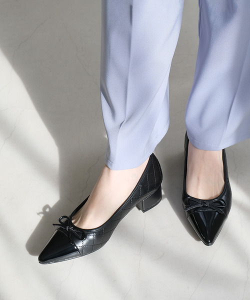 【極美品】repetto バレエシューズ チャンキーヒール エナメル 24.5 極美品】repetto バレエシューズ チャンキーヒール エナメル 24.5