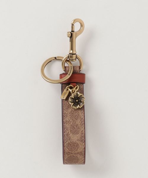 coach シグネチャー チャームループキーリング COACH キーホルダー シグネチャー チャーム ループ : ZOZOTOWN