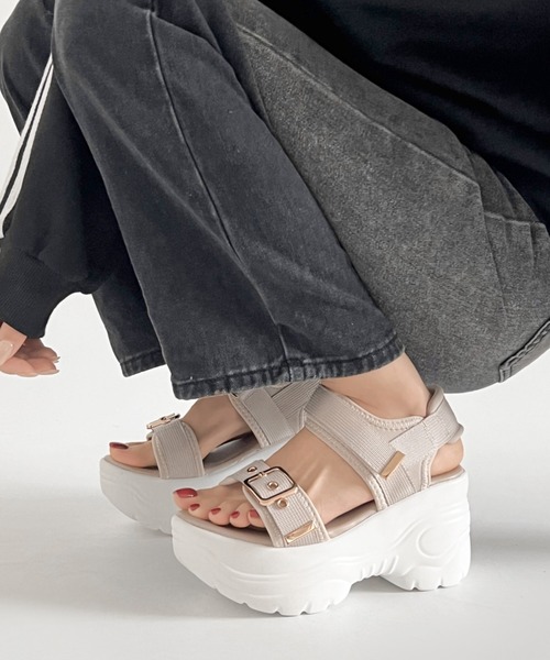 Shoes in Closet サンダル 「新色ライトピンク追加」超軽量厚底