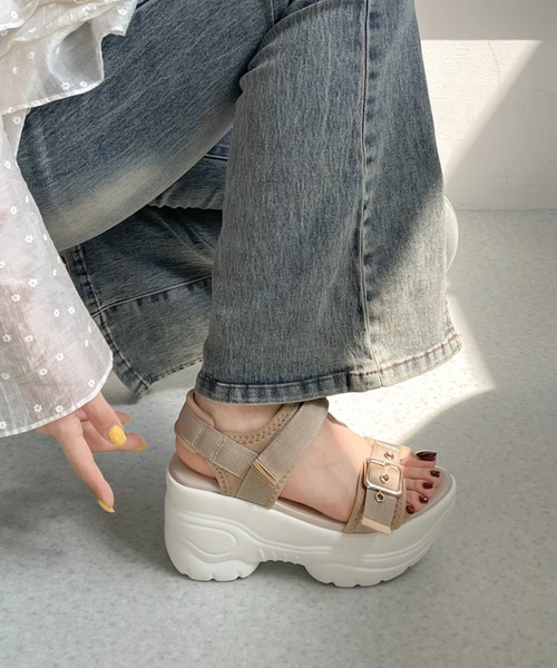 Shoes in Closet（シュークロ） 厚底 スポーツサンダル サンダル 「再