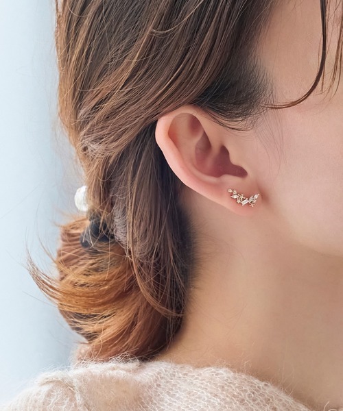 Phoebe ピアス 2wayフラワリービジューピアス＆イヤリング