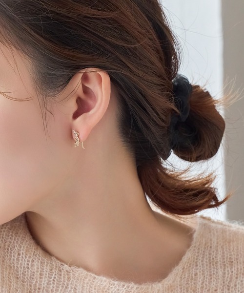 Phoebe ピアス 2wayフラワリービジューピアス＆イヤリング