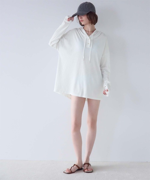 69201724 SEA DRESS(シードレス) ラッシュガード オーバーシルエットラッシュパーカープルオーバー レディース : ZOZOTOWN Yahoo ...