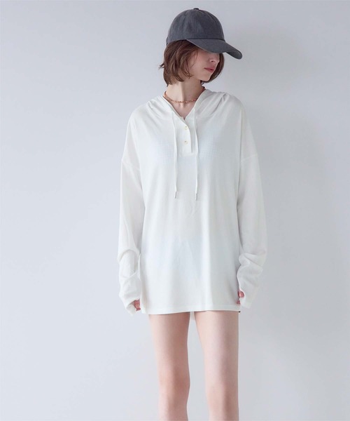 69201724 SEA DRESS(シードレス) ラッシュガード オーバーシルエットラッシュパーカープルオーバー レディース : ZOZOTOWN Yahoo ...