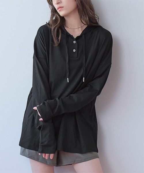 69201724 SEA DRESS(シードレス) ラッシュガード オーバーシルエットラッシュパーカープルオーバー レディース : ZOZOTOWN Yahoo ...