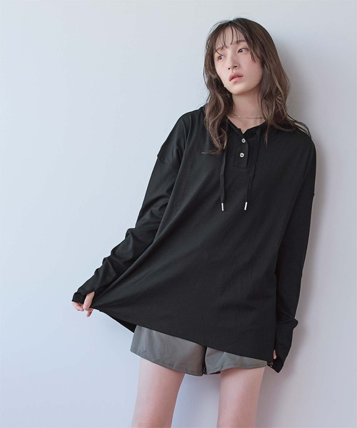 69201724 SEA DRESS(シードレス) ラッシュガード オーバーシルエットラッシュパーカープルオーバー レディース : ZOZOTOWN Yahoo ...