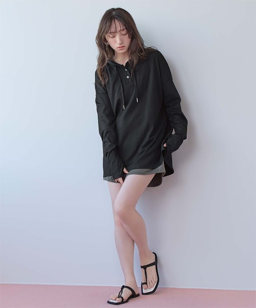 69201724 SEA DRESS(シードレス) ラッシュガード オーバーシルエットラッシュパーカープルオーバー レディース : ZOZOTOWN Yahoo ...