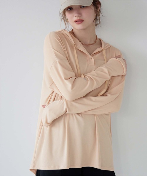 69201724 SEA DRESS(シードレス) ラッシュガード オーバーシルエットラッシュパーカープルオーバー レディース : ZOZOTOWN Yahoo ...