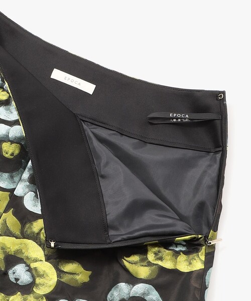 スカート フラワージャカード フレアスカート レディース : 70971724  