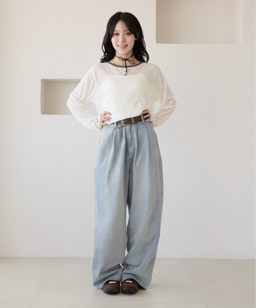 kutir（クティール） ワイドパンツ ジーンズ デニム デニムパンツ 「XS