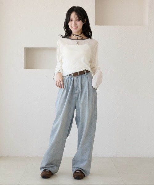 kutir（クティール） ワイドパンツ ジーンズ デニム デニムパンツ 「XS
