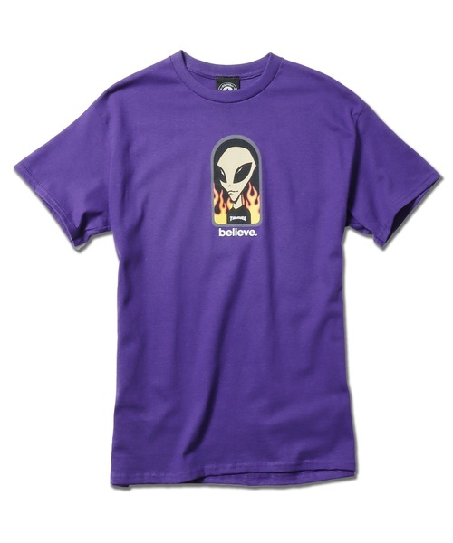 THRASHER tシャツ THRASHER/スラッシャー Thrasher×AWS Believe
