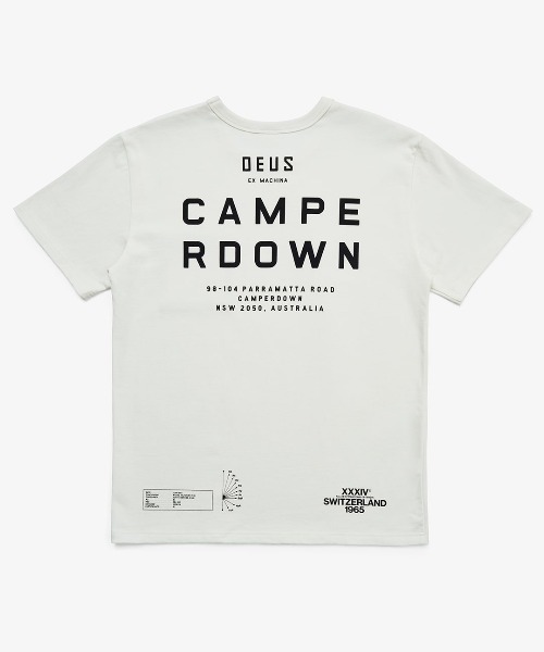 DEUS EX MACHINA tシャツ CAMPERDOWN ADDRESS TEE メンズ