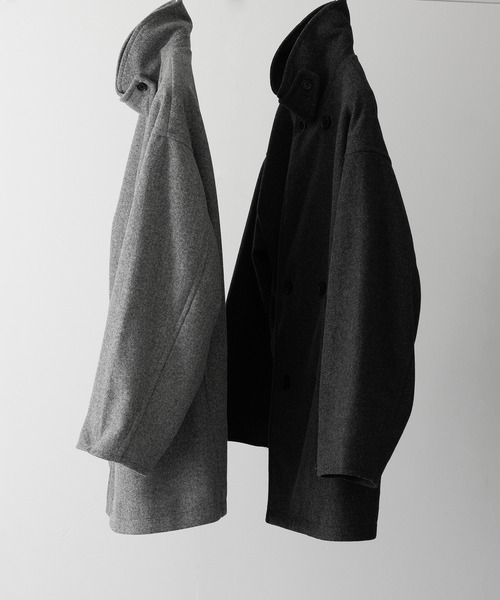 RUUBON pコート ピーコート 「RUUBON」melange melton P-coat