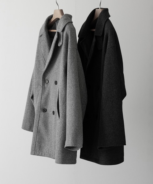 RUUBON pコート ピーコート 「RUUBON」melange melton P-coat