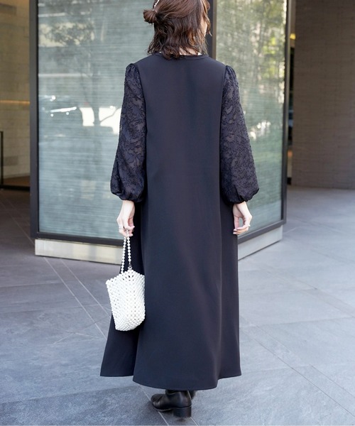 ＣＰＣＭ 【新品】フォーマル　ワンピース CPCM（シーピーシーエム） ドレス 「オケージョン」袖ジャガードV