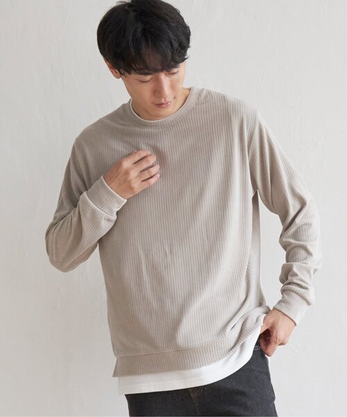 ikka（イッカ） tシャツ カットコールフェイクレイヤードプルオーバー