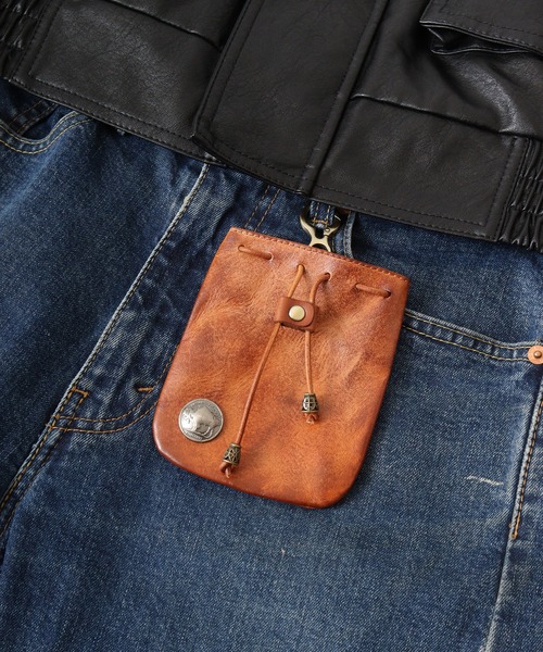 1004ST ウエストポーチ 牛革 ビンテージウエストバッグ メンズ
