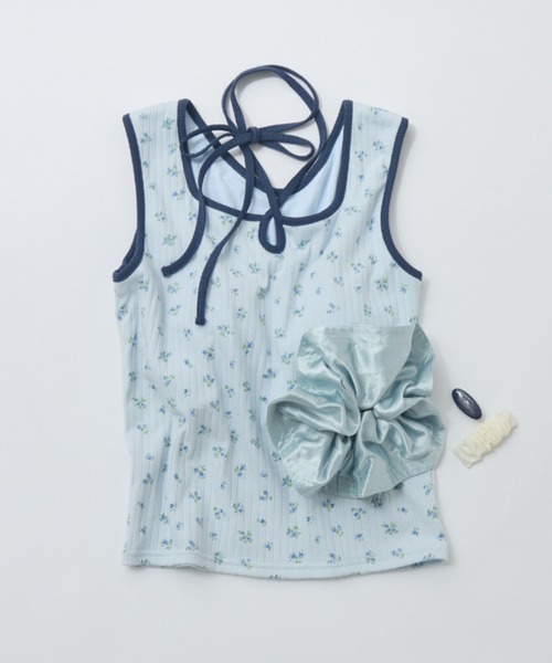 タンクトップ ノースリーブ cup in bi color camisole/配色