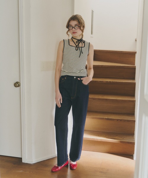 タンクトップ ノースリーブ 「 ZOZO限定 」cup in bi color camisole