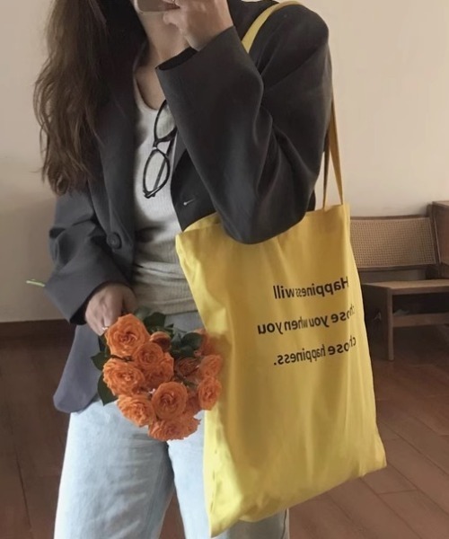 トートバッグ Happonessロゴトートバッグ レディース : ZOZOTOWN