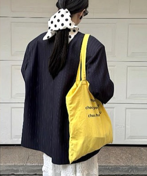新品】GAP ロゴトートバッグ イエロー キャンバス 大容量 通学 通勤
