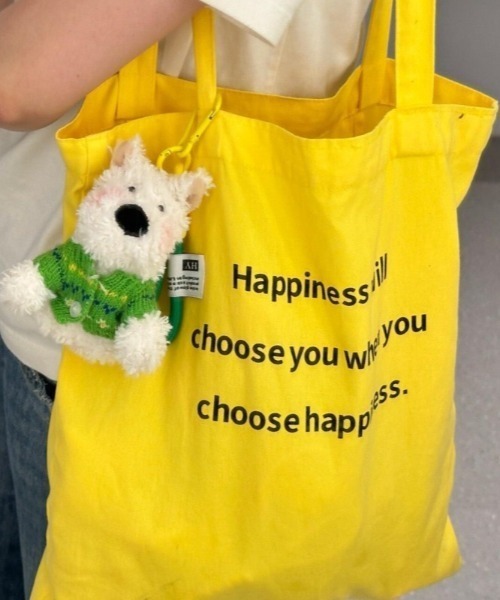 トートバッグ 大きめ Happonessロゴトートバッグ レディース