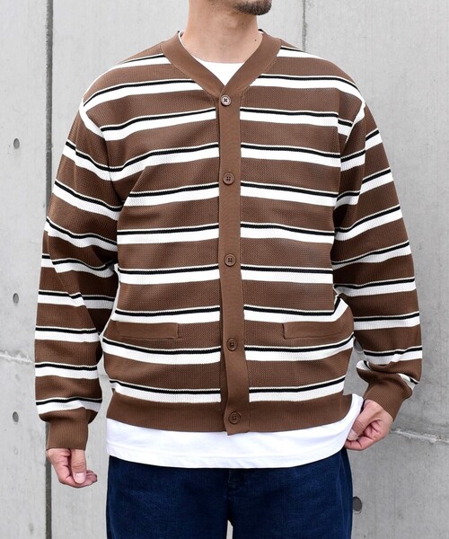 SHIPS any カーディガン any: 「手洗い可能・軽量」 シャロー Vネック