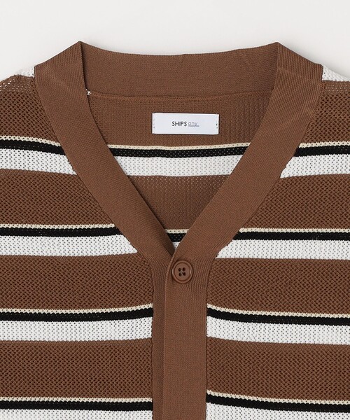 SHIPS any カーディガン any: 「手洗い可能・軽量」 シャロー Vネック