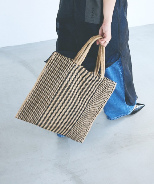 ＊新品未使用Jute Poresh Bagバッグ＊マイソンベンガル MAISON BENGAL トートバッグ 「MaisonBengal」Jute Poresh Bag