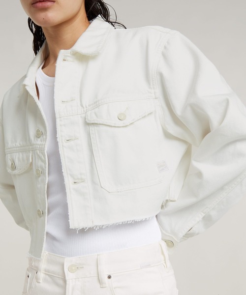 G-STAR RAW デニムジャケット gジャン CROPPED WANDER JACKET 