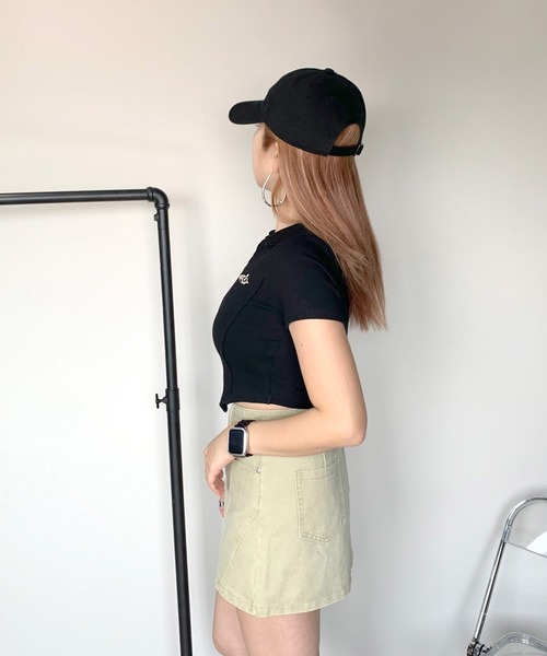 non-hedge tシャツ シルバーモチーフダブルジップポロ襟