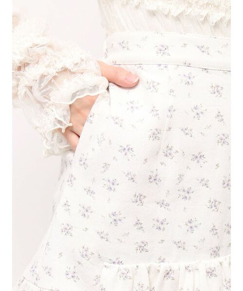 新品⭐️メリージェニー　スカート merry jenny（メリージェニー） スカート flowerアシメフリルスカート