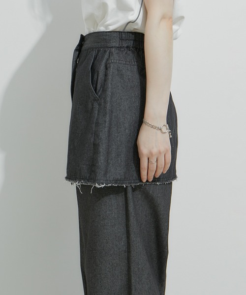 【新品未使用】ADAM ET ROPE アジャストデニムミニスカート ADAM ET ROPÉ FEMME(アダム エ ロペ ファム) / 【サステナブル