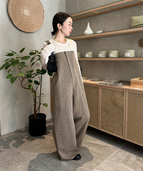 サロペット オーバーオール 「4サイズ展開」ツイードベアロンパース